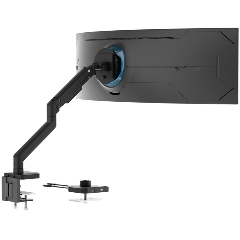 Support de moniteur robuste avec bras d'amortisseur
