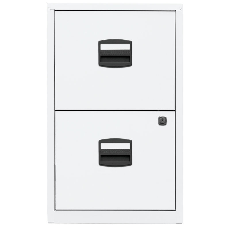 40 cm W 2 -Drawer Filing Cabinet, White