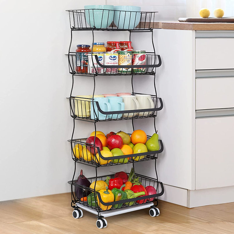 39.4'' H x 16.1'' W Utility Cart with Wheels
