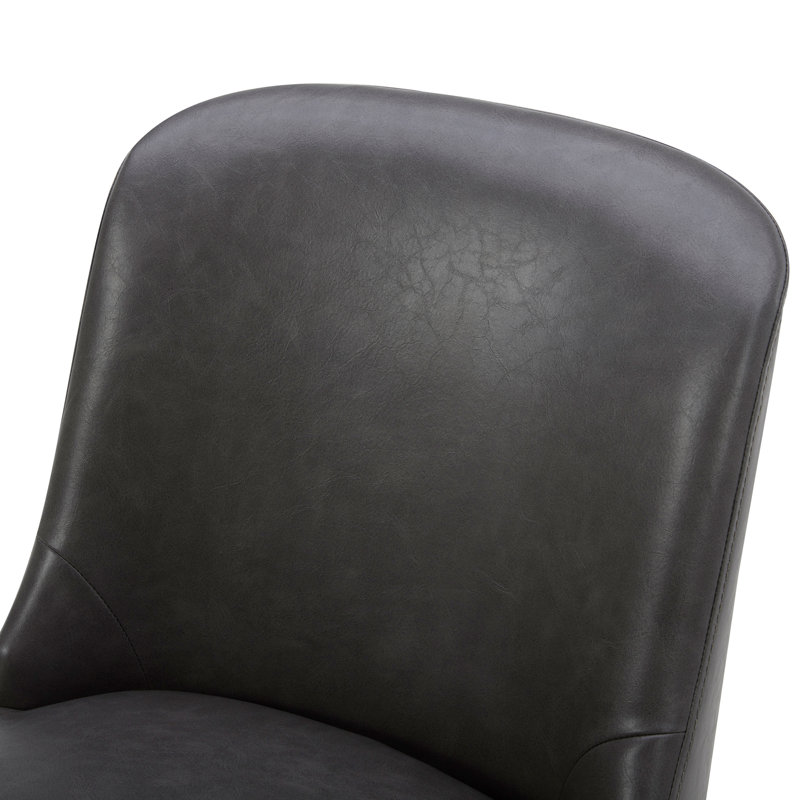 Tabouret de comptoir pivotant 26,8 po Arlester, Gris foncé