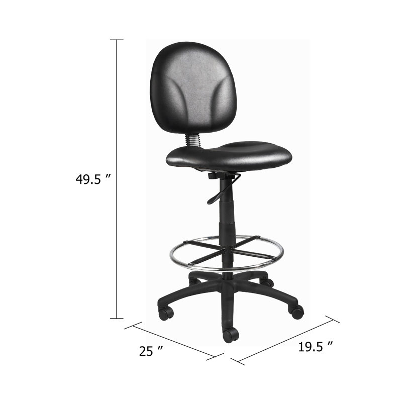 Tabouret de dessinateur avec repose-pieds Zem