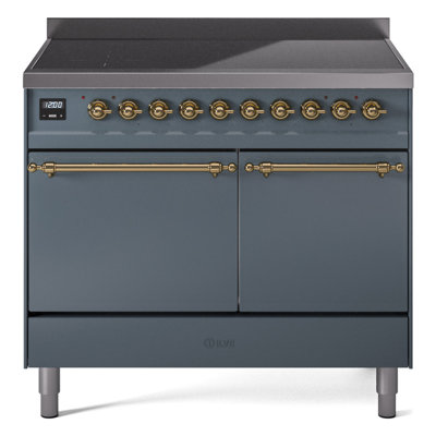 Cuisinière à induction 40 pouces avec 6 éléments à induction ILVE Nostalgie II Series (porte pleine)