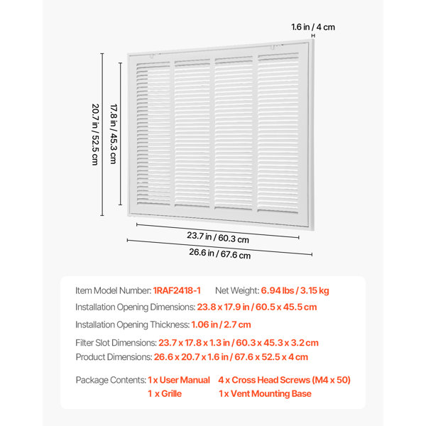Dimensions du produit