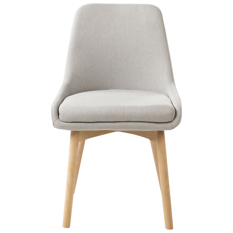 Set of 2 Dining Chairs MELFORT II Fabric , Grey