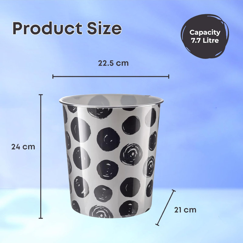 Olympias Plastic Open Waste Bin - 7.7L