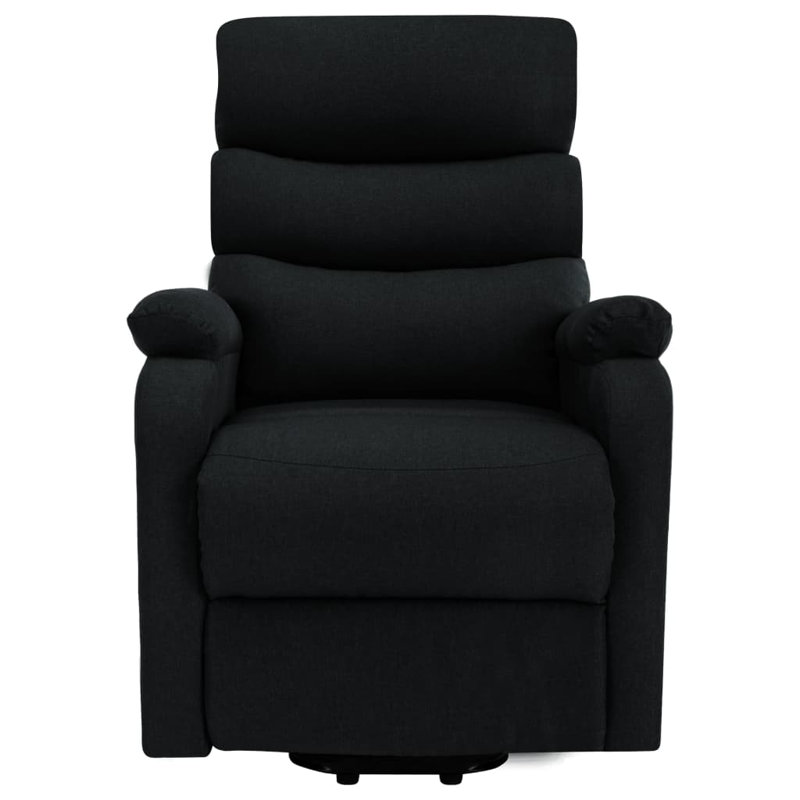 Power Lift Recliner Electric Lift Chair for Home Theater Cinema Fabric, Black Cotton Blend