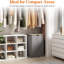 Laundry Hamper with Lid, 150L Double Dirty Clothes Hamper
