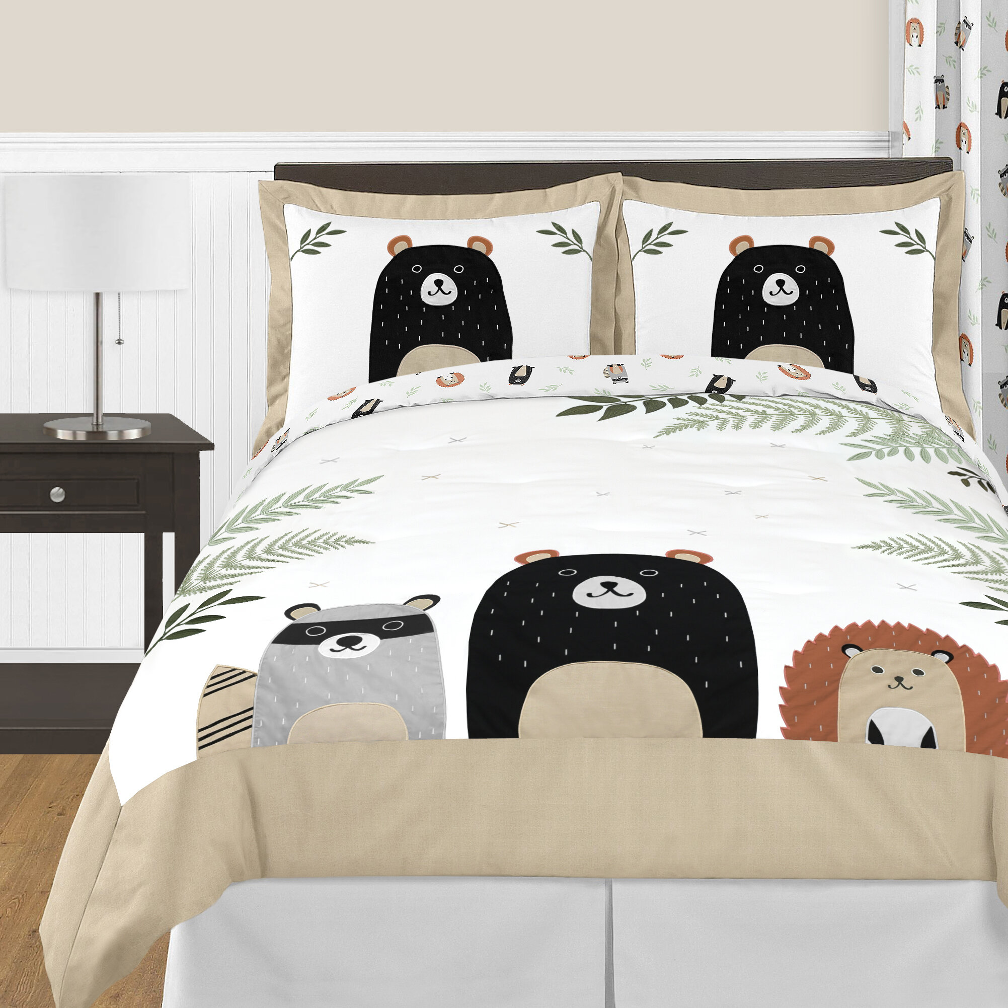 Sweet Jojo Designs Woodland Toile 3-Piece Full/Queen Comforter Set