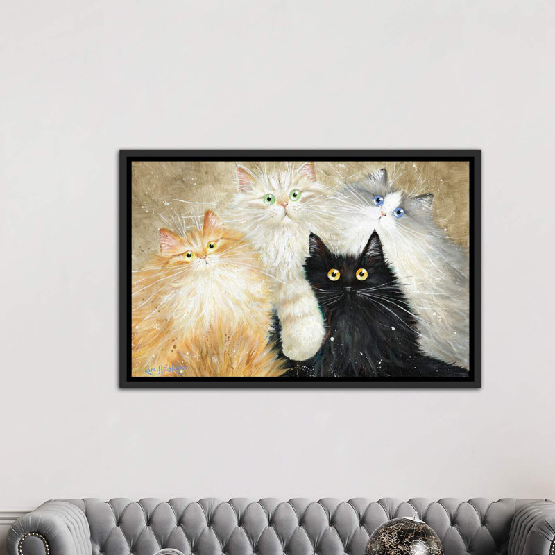 « die flauschige bande the moelleux gang » par kim haskins-impression sur image, H 32 po x l 48 po x P 1,5 po