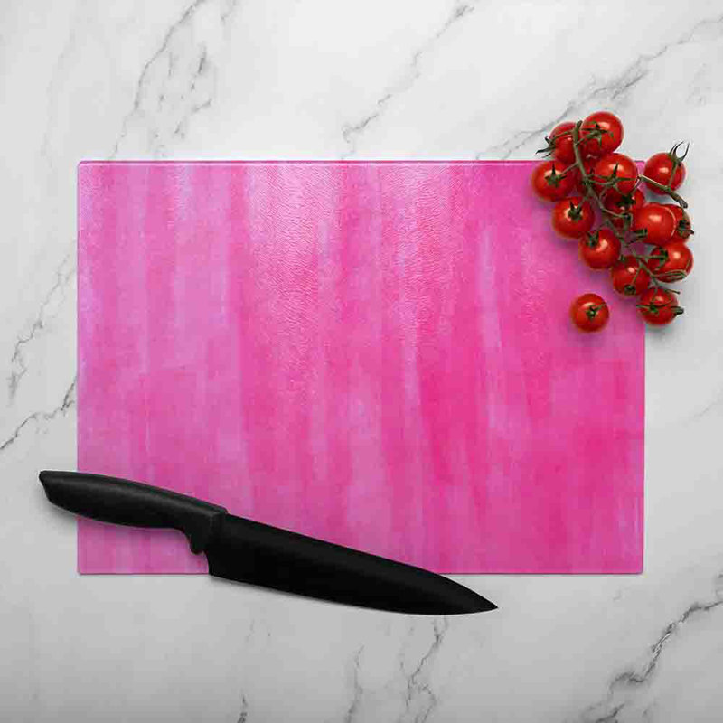 Watercolour Strokes Glass Chopping Board, 40cm L x 28cm W
