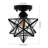 Jobanny 7.68'' Moravian Star Semi Flush Mount