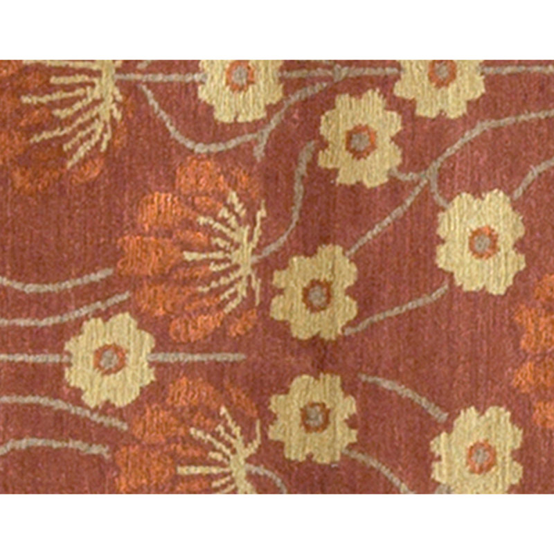 Handmade Silk and Wool Area Rug