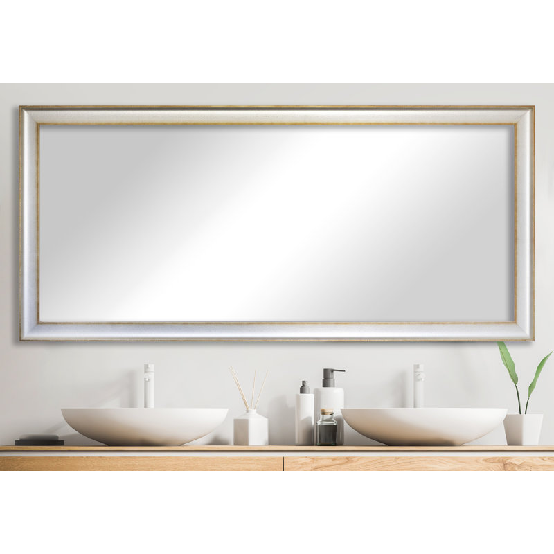 Navarette Solid Wood Flat Wall Mirror, 53.5" H x 33" W