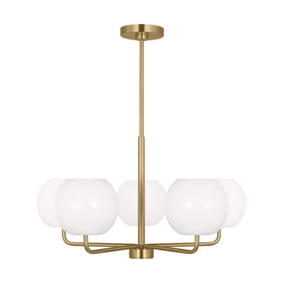 Jorund 5 - Light Metal Dimmable Shaded / Spider Chandelier