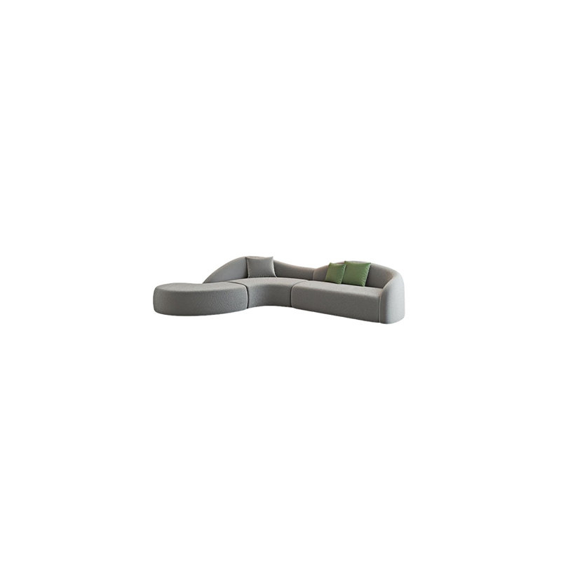 Canapé d'angle courbé, H 27,56 po x l 125,98 po x P 86,61 po