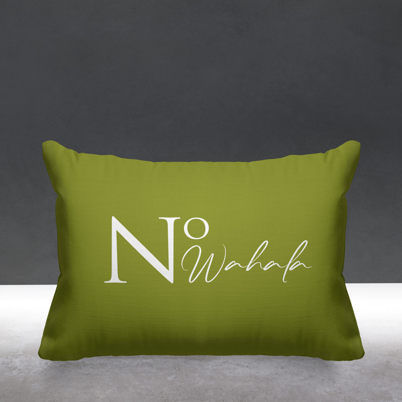 Housse et insert de coussin rectangulaire Aspire No Wahala, Avocat
