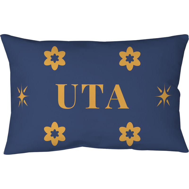 Oreiller pour le corps en microfibre de basketball Utah 20 po x 54 po, Bleu, or, doré, Utah