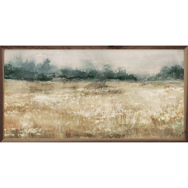 «Moody Field 2» par Nina Blue - impression d'un cadre photo sur bois, H 20 po x l 40 po