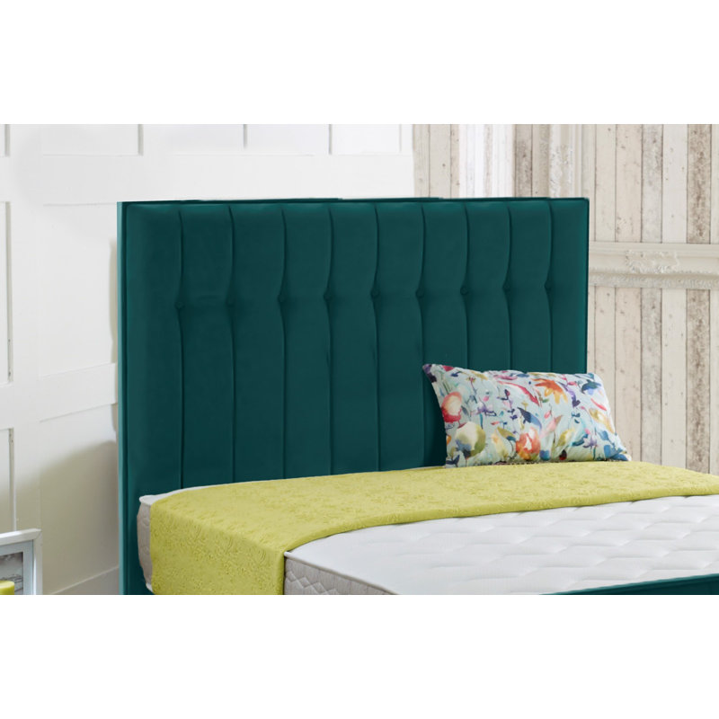 Ashley-Leigh Upholstered Headboard, Super King (6'), Forest Green