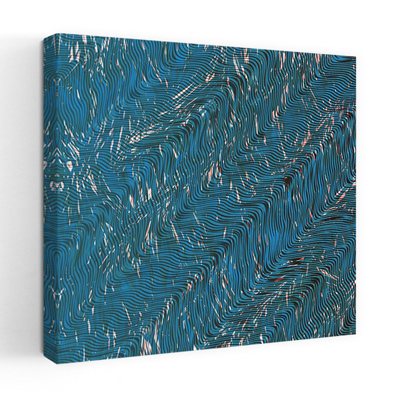 Art contemporain, art moderne abstrait et audacieux, H 24 po x l 24 po