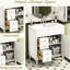 Meuble-lavabo de 30 pouces avec lavabo, 2 tiroirs et porte Warrick - Conception fonctionnelle, construction en bois massif, rails de tiroir lisses, lavabo, meuble de rangement autoportant de style moderne 30 po-121074388