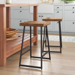 Emilsy Counter Stool with Metal Frame
