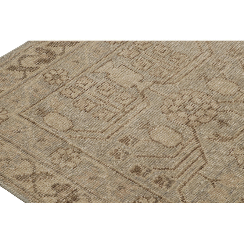 Distressed Homage Hand Knotted Wool Animal Print Area Rug, Rectangle 10' x 14'
