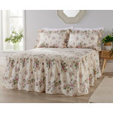 Emeline Cotton Blend Floral Bedspread with Pillow Shams