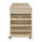Bar Cart Storage Kitchen Island with Drawer Wine Rack,Lockable Casters-117403841