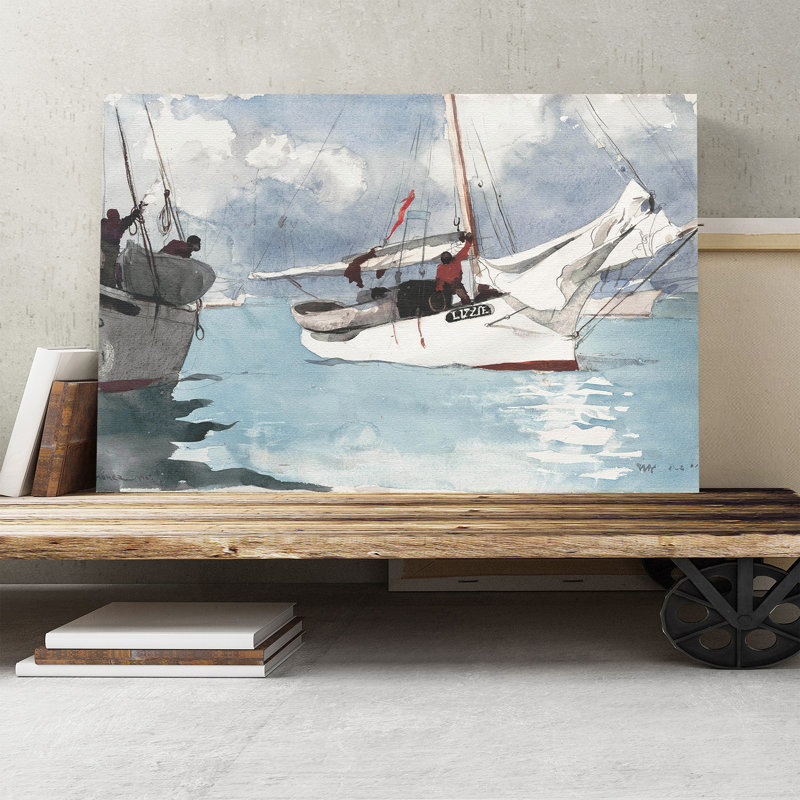 Winslow Homer - Wrapped Canvas Painting, 35cm H x 50cm W