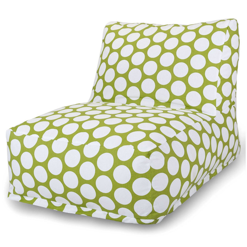 Aalin Cotton Bean Bag Chair & Lounger, Hot Green