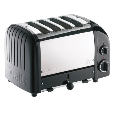 4 Slice Classic Toaster Matt Black