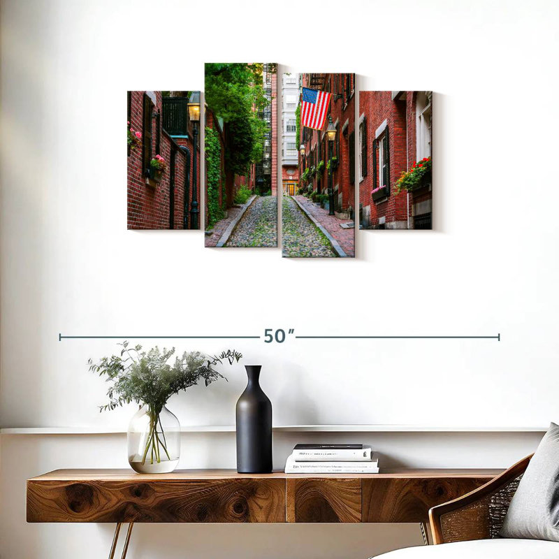 Acorn street in boston Sireci, H 22 po x l 36 po