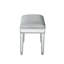 Cain Mirrored Upholstered Vanity Stool