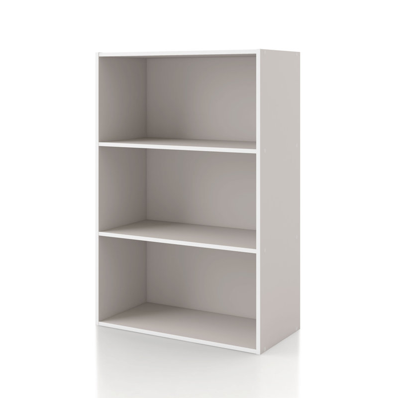 Bibliothèque de rangement empilable, 3 tablettes, Grège