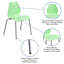 Chaises de vestibule empilables en plastique Oliverson-31020529