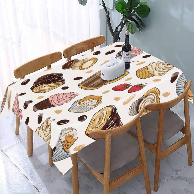 Nappe pour salle à manger Sweet Desserts, 60 x 86 pouces, rectangulaire
