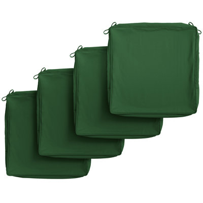 Outdoor 4'' Non-Slip Patio Chair Cushion Cover With Portable Carry Handle.
