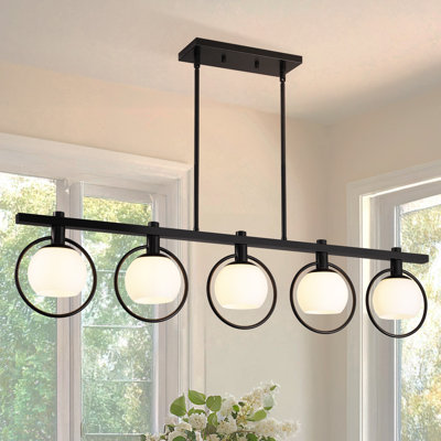 5 - Light  Dimmable Rotatable Linear Chandelier
