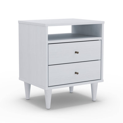 Mid Century Two-Drawer Nightstand