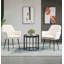 Beaury Fabric Armchair in Cream