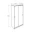 Gerling 2 Door Manufactured Wood Wardrobe