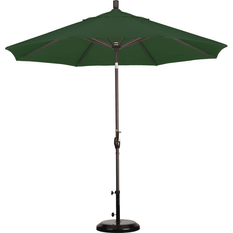 Parasol de marché 9 pi Ayomipo, Toile Sunbrella® vert forêt
