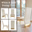 Chaise d'appoint en acier inoxydable blanc Bersi