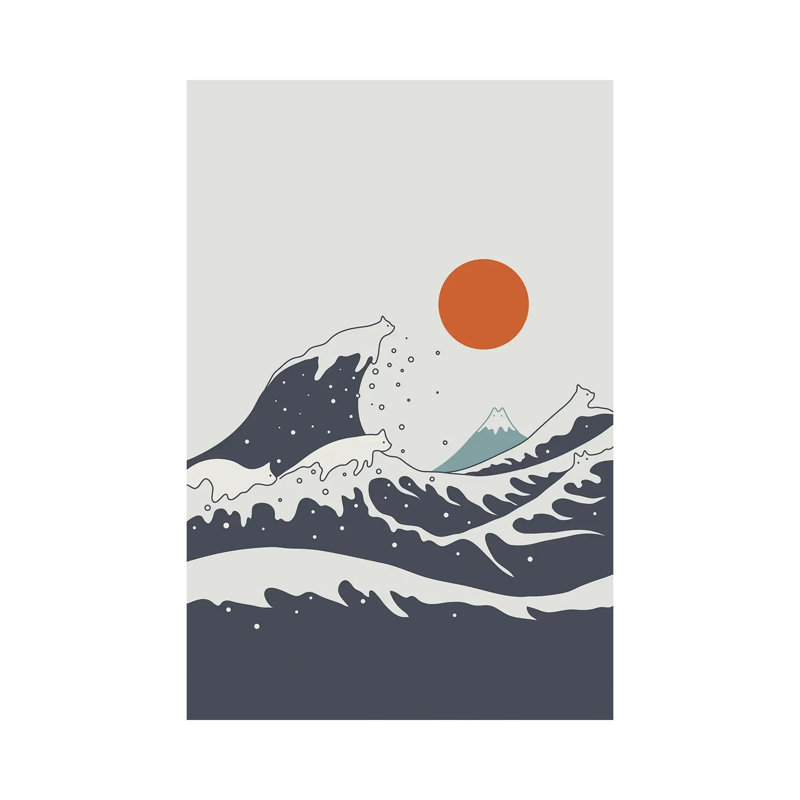 Cat Landscape LV-B by Lim Heng Swee - Wrapped Canvas Print, 20.32 cm H x 30.48 cm W