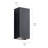 Dace 12" 1-Light Textured Black LED Outdoor Wall Lantern-1868090406