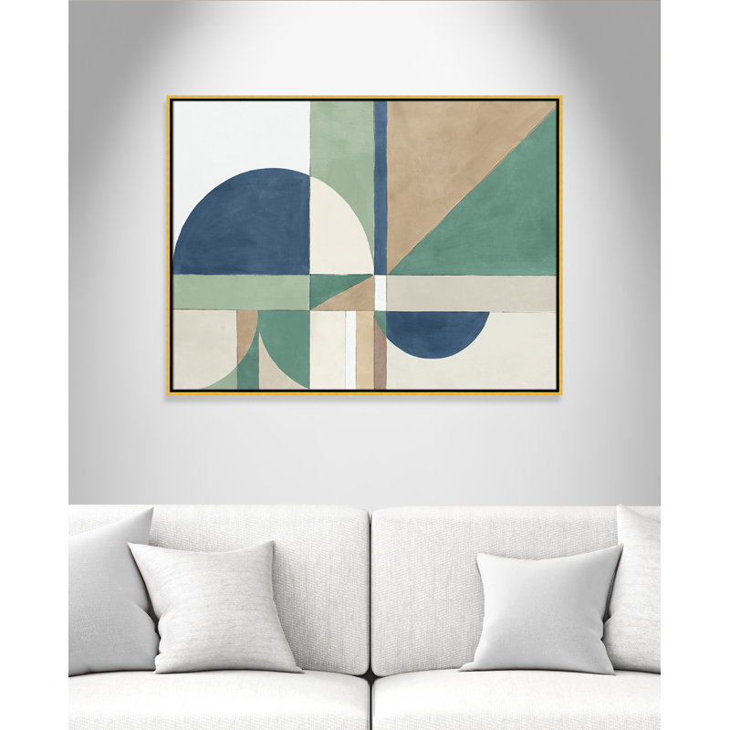 Toile à cadre flottant, H 31,5 po x l 41,5 po x P 2 po, Cadre doré