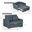 Nencho Square Arm 2 Seater Sofa Bed-1845048988