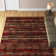 Blakely Geometric Area Rug in Burgundy/Brown/Black