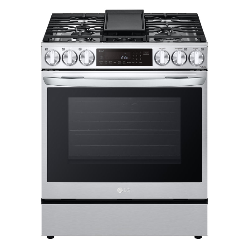 LG 6.3 cu. ft. Smart wi-fi Enabled ProBake Convection® InstaView® Dual Fuel Slide-In Range with Air Fry